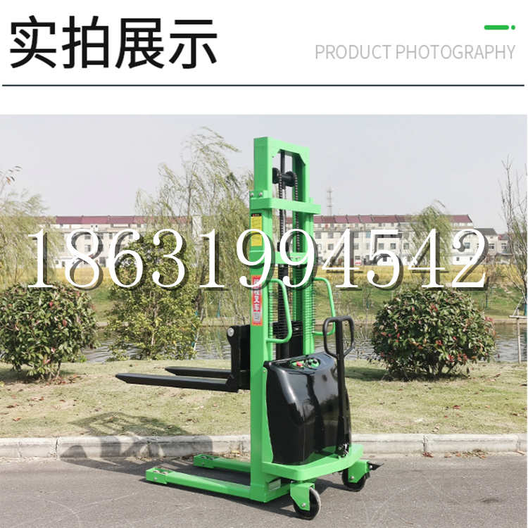 江夏区电动叉车堆高车液压铲车电瓶1吨2吨站驾步行式小型全自动叉车
